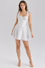 Ariella Chiffon Dot Print Mini Dress