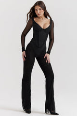 Avalon Black High Waist Trousers