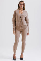 Alara Barley Chunky Natural Wool Cardigan