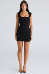 The Cap Sleeve Black Corset Top