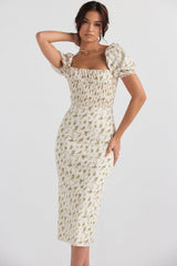 Bellucci Garden Print Shirred Sundress