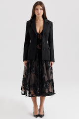 Aviva Black Tailored Hourglass Jacket