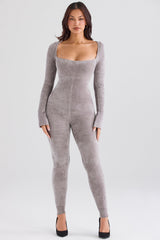 Isis Mink Heavy Chenille Loungewear Jumpsuit